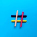 colorful hastag