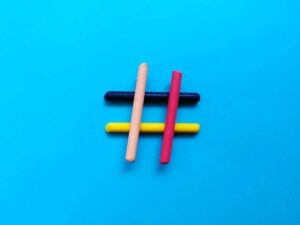 colorful hastag