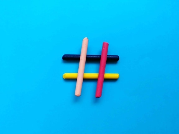 colorful hastag