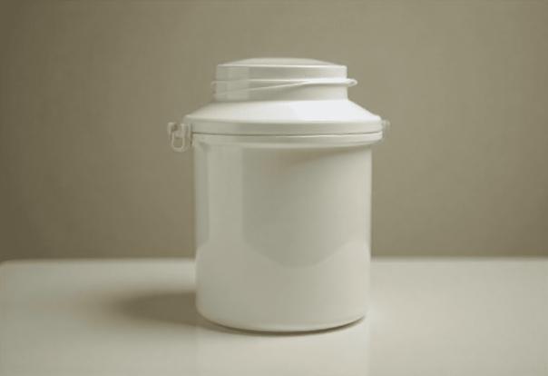 een doos met een extra afsluitbare dop staat op tafel