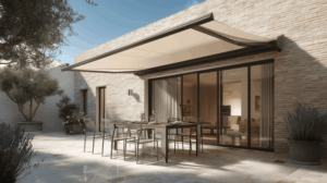 zonwering thuis terras scherenarmmarkisen